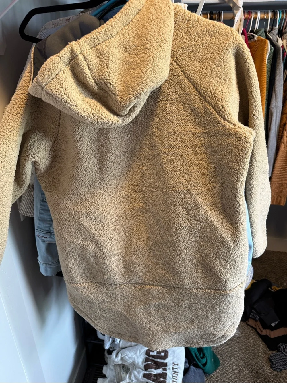 Columbia Tan Sherpa Hooded Jacket - Picture 4 of 4